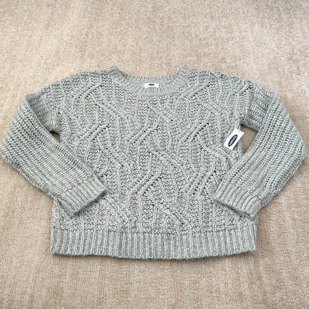Old Navy Light Blue Cable Knit Sweater